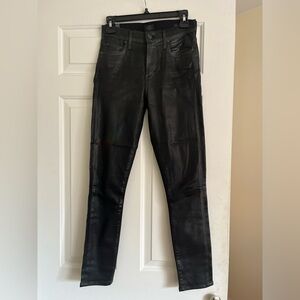Citizens Of Humanity black “leatherette” pants